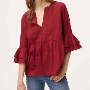 LOFT Bell Sleeve Blouse